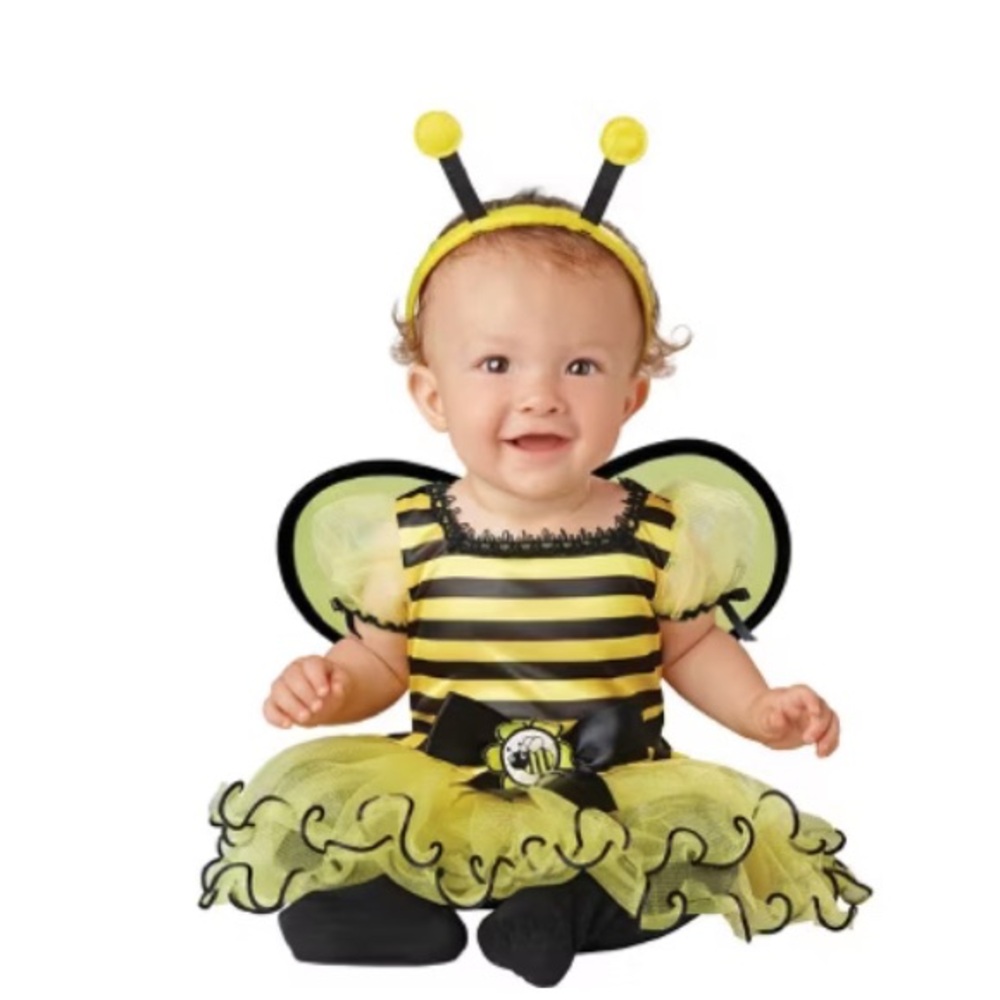 Charming Bumblebee Baby Costume for girls.NWT. Missing headband.